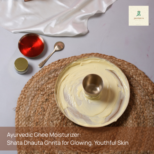 Ayurvedic Ghee Moisturizer: Shata Dhauta Ghrita for Glowing, Youthful Skin - Gaurisatva