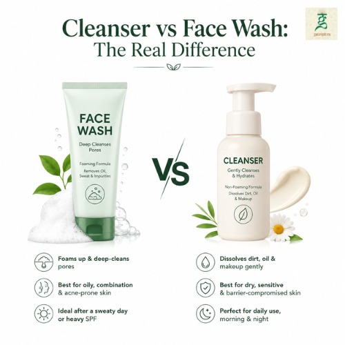 Cleanser vs Face Wash: What's Actually Different