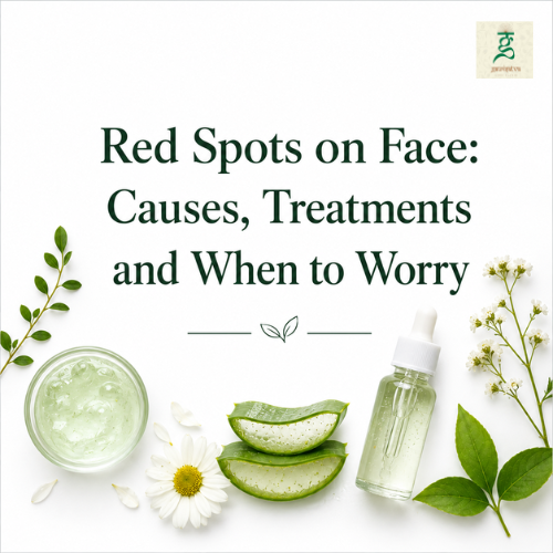 red spots on face